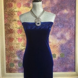 Prom dress with sequins and slit on sides